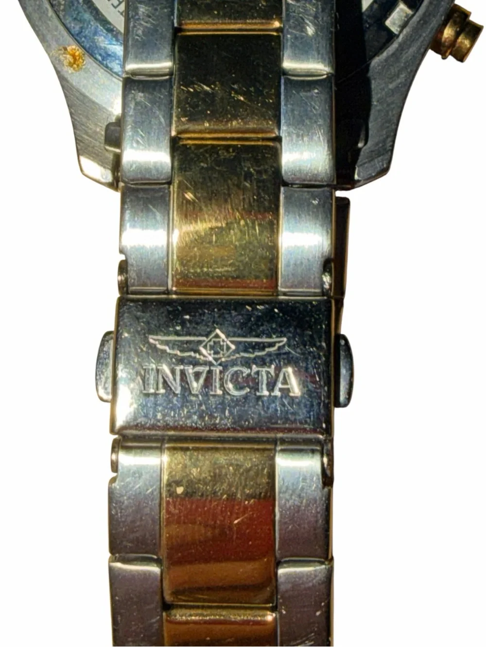 Invicta Two-Tone Gold and Silver Chronograph Watch